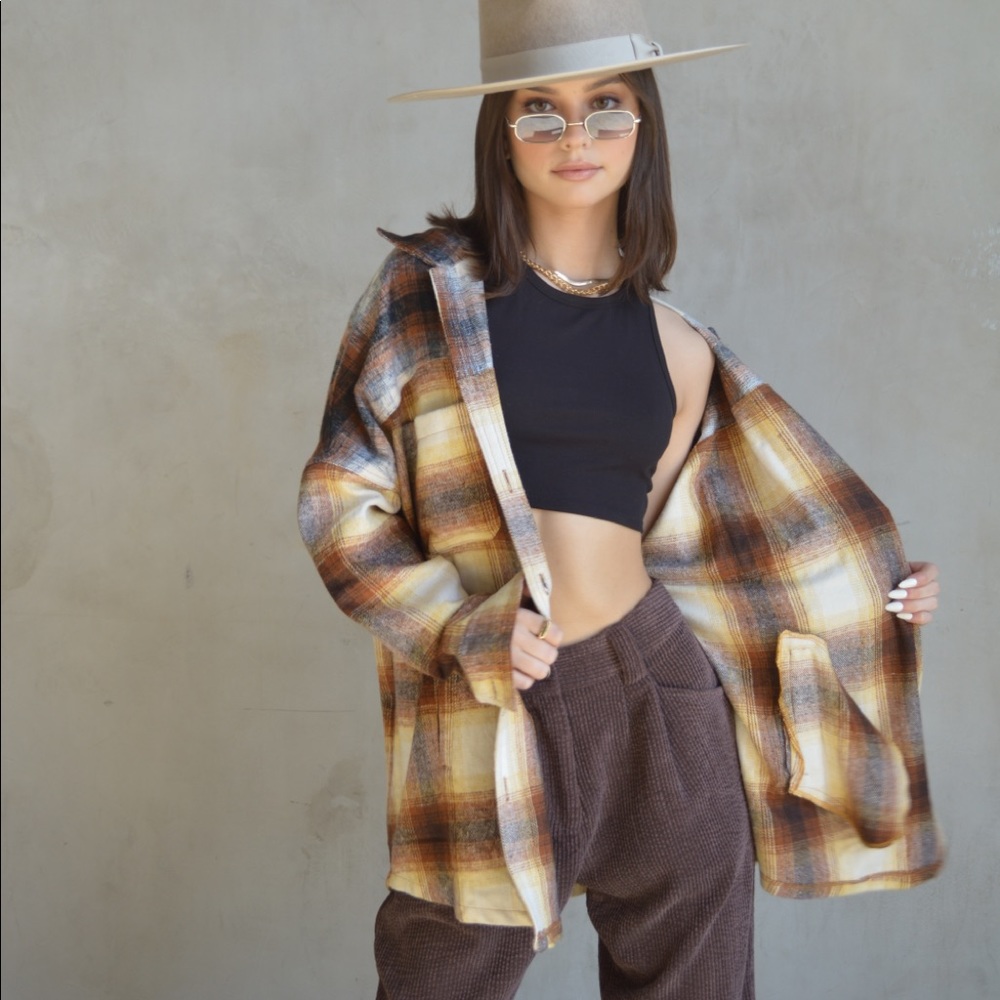 Lake Tahoe Flannel Button Up Jacket